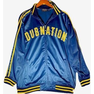Renegade Golden State Warriors Dub Nation Track Jacket Men's Size M Blue NBA